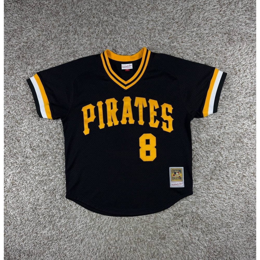 Mitchell & Ness Willie Stargell Pirates 1982 Authentic BP Jersey Black 44 L